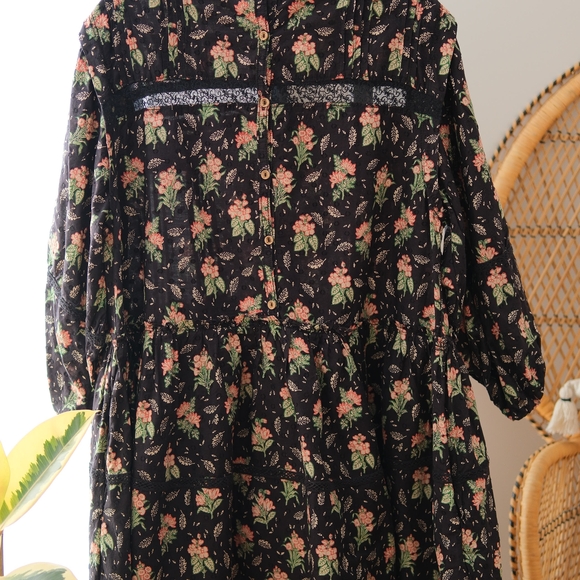 Anthropoligie Pilcro Long-Sleeve Mock-Neck Swing Mini Dress - Picture 5 of 7